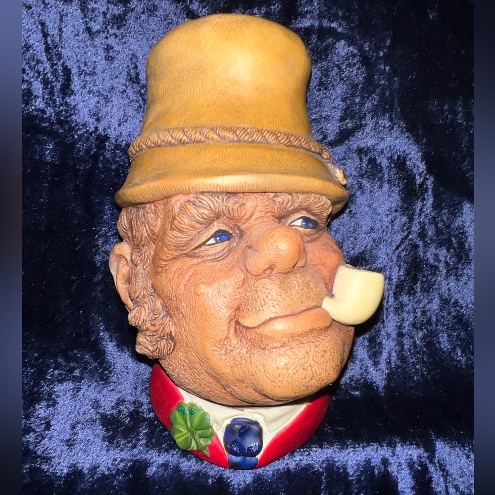 RARE VINTAGE Paddy Bossons Chalkware Head